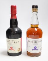 Two bottles of Bristol Classic Rum- Port Morant Still Demerera 12 Year Old and Gardel Guadeloupe