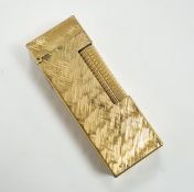A cased gilt Dunhill lighter