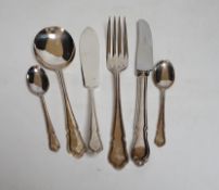 A canteen of plated flatware