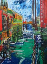 § § John Bratby (English, 1928-1992) 'Venice in the Floods'oil on canvassigned122 x 91cm***CONDITION