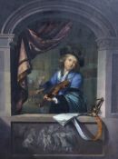 After Gerrit Dou (Dutch, 1613-1675) 'The Violinist at the Window'oil on wooden panel60 x 46cm***