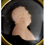 Peter Rouw (1771-1852), a wax profile of Charles James Fox, case diameter 13.5cm***CONDITION