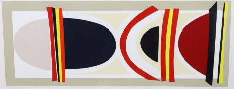 § § Sir Terry Frost (British, 1915-2003) 'Long Red, Yellow and Black 2002'screenprintsigned in