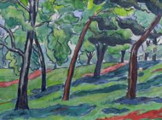 § § Archibald Ziegler (British, 1903-1971) oil on canvasTrees on Hampstead Heathsigned29 x 39cm***