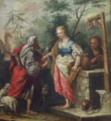 After Jacopo Amigoni (Italian, 1682-1752) 'Rebecca at the well'oil on canvas47 x 42cm***CONDITION