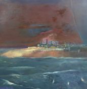 § § Harold Mockford (English, 1932-2023) Dungeness from the Seaoil on boardsigned, titled and