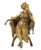 * Franz Xavier Bergmann (1861-1936). An Austrian cold painted and patinated cast bronze figure