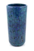 ** Vittorio Ferro (1932-2012), a Murano glass Murrine vase, cylindrical shaped, in blue, black