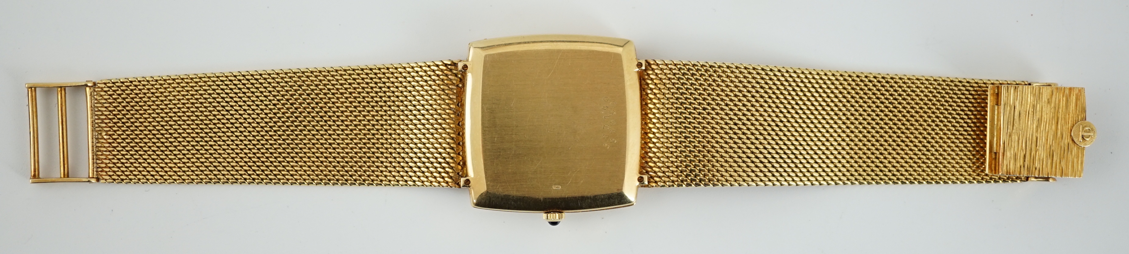 A gentleman's 1980's 18ct gold Baume & Mercier Baumatic dress wrist watch, the textured dial with - Image 4 of 4