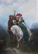 * J.F. Hoffmann (German/Austrian 19th century) 'The Rendez-vous'oil on canvassigned103 x