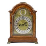 Paul Barraud of London, a George III mahogany cased hour repeating eight day bracket clock, the