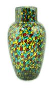 ** Vittorio Ferro (1932-2012), a Murano glass Murrine vase, ovoid shaped, with a multicoloured
