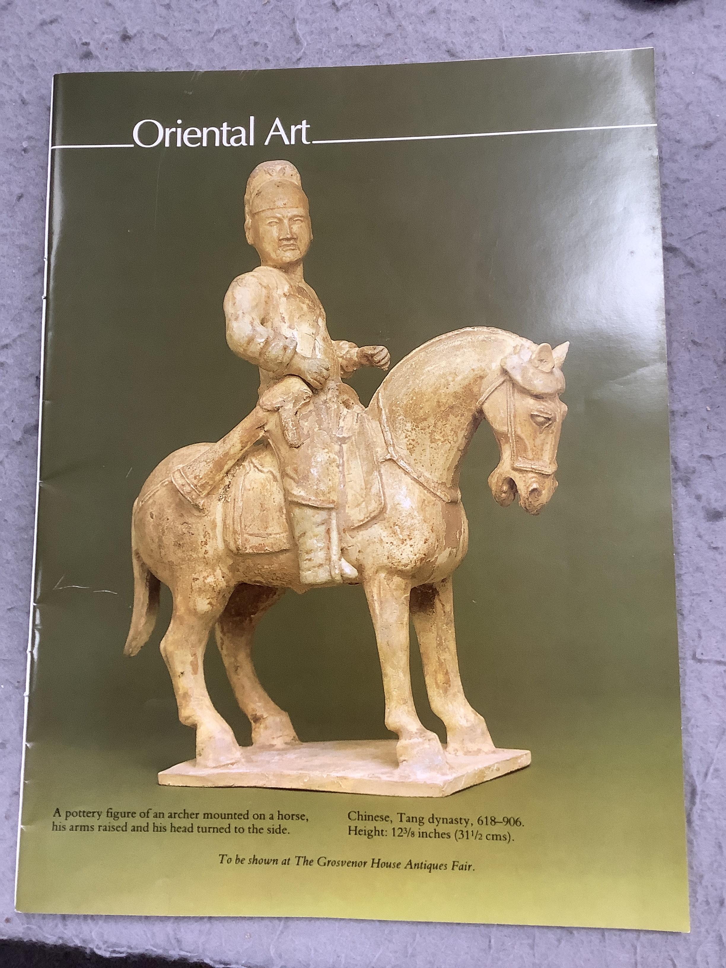 * * A Chinese cream glazed pottery model of an archer on horseback, Tang Dynasty (618-906 AD), - Image 6 of 6