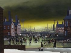 § § Braaq (Brian Shields, British, 1951-1997) 'How much is that then?'oil on boardsigned and