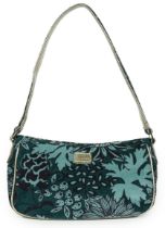 ** ** A Lulu Guinness velvet handbag, with dust bag, width 26cm, height 14cm, height overall 36cm,