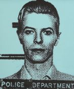 Marshall Davis (d.1999), Pop art colour original screen print, David Bowie, signed in pencil,