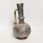 A Persian white metal vase, 25cm***CONDITION REPORT***PLEASE NOTE:- Prospective buyers are
