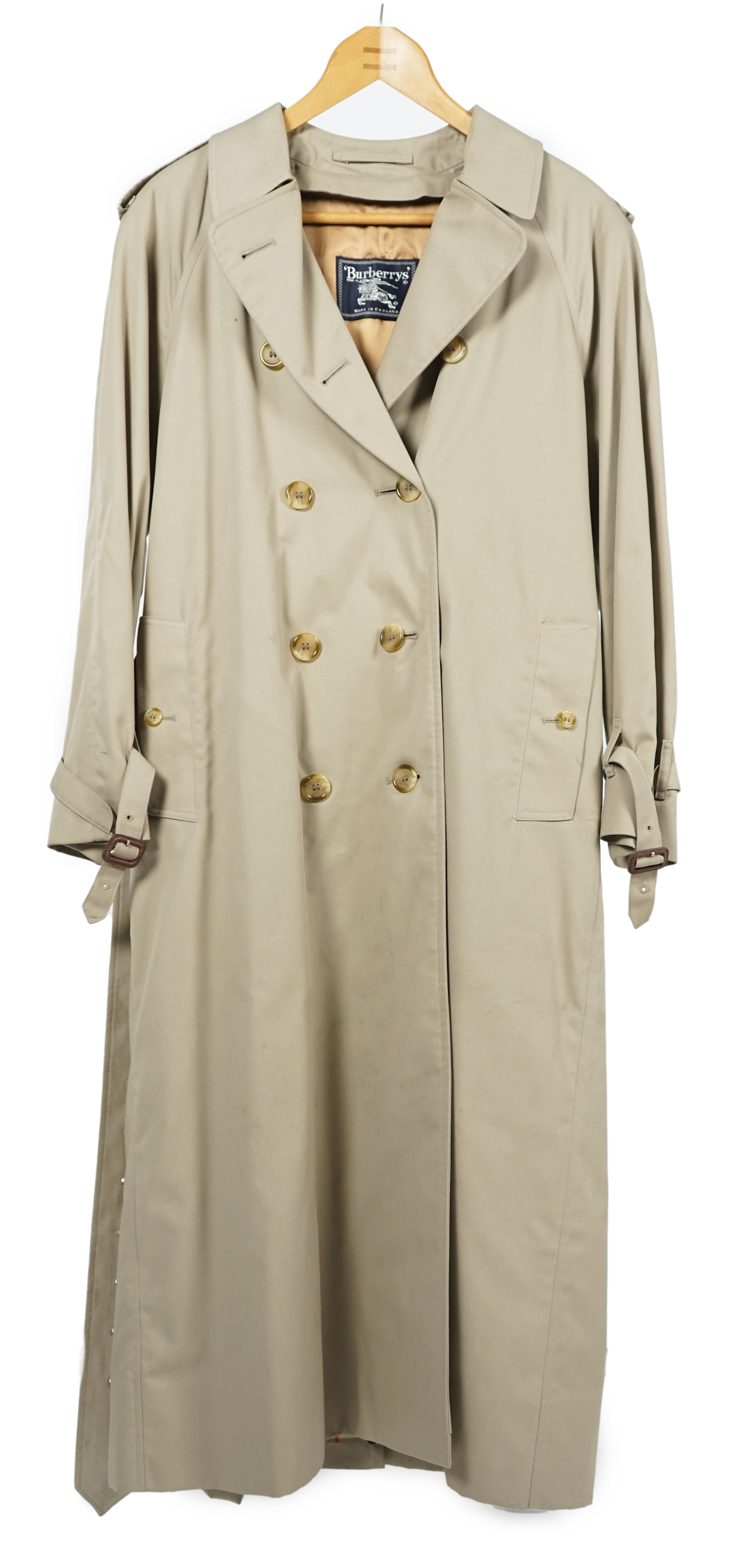 A lady's Burberry trench coat with padded detachable lining, c.2005, size 12***CONDITION REPORT*** - Image 2 of 6