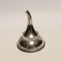 An Elizabeth II silver wine funnel, Mappin & Webb, London, 1968, 11cm.***CONDITION REPORT***PLEASE