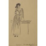 Frederick Samuel Beaumont (British, 1861-1954), pencil drawing, 'Lady Oxford, Mrs Askwith (sic)