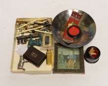 Miscellaneous collectables, bronze and metal animals, bobbins etc***CONDITION REPORT***PLEASE NOTE:-