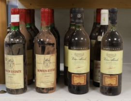 Sixteen assorted red wines including ten Bowen Estate Coonawarra Shiraz, 1997.***CONDITION