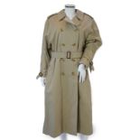 A lady's Burberry trench coat with padded detachable lining, c.2005, size 12***CONDITION REPORT***