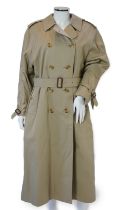 A lady's Burberry trench coat with padded detachable lining, c.2005, size 12***CONDITION REPORT***