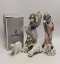 Seven Lladro figures***CONDITION REPORT***PLEASE NOTE:- Prospective buyers are strongly advised to