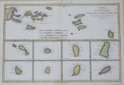 R. Bowyer - framed map of the Antilles Islands, 25 x 37cm***CONDITION REPORT***PLEASE NOTE:-