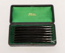 A Wilkinson cased set of seven gentleman's cut throat razors***CONDITION REPORT***PLEASE NOTE:-