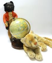 Tinplate globe and two soft toys***CONDITION REPORT***PLEASE NOTE:- Prospective buyers are