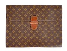 A Louis Vuitton Monogram canvas Posh Ministre briefcase, Product No. M53445, width 37.5cm, height
