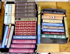 ° ° Folio Society - Literary Selection; mostly boxed or slipcased including Hercule Poirot by Agatha