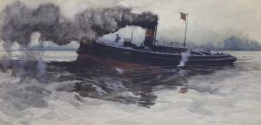 Frank Murray (19th. C), watercolour, ‘Bound for the Nore’, signed and dated 1885, Royal Institute of