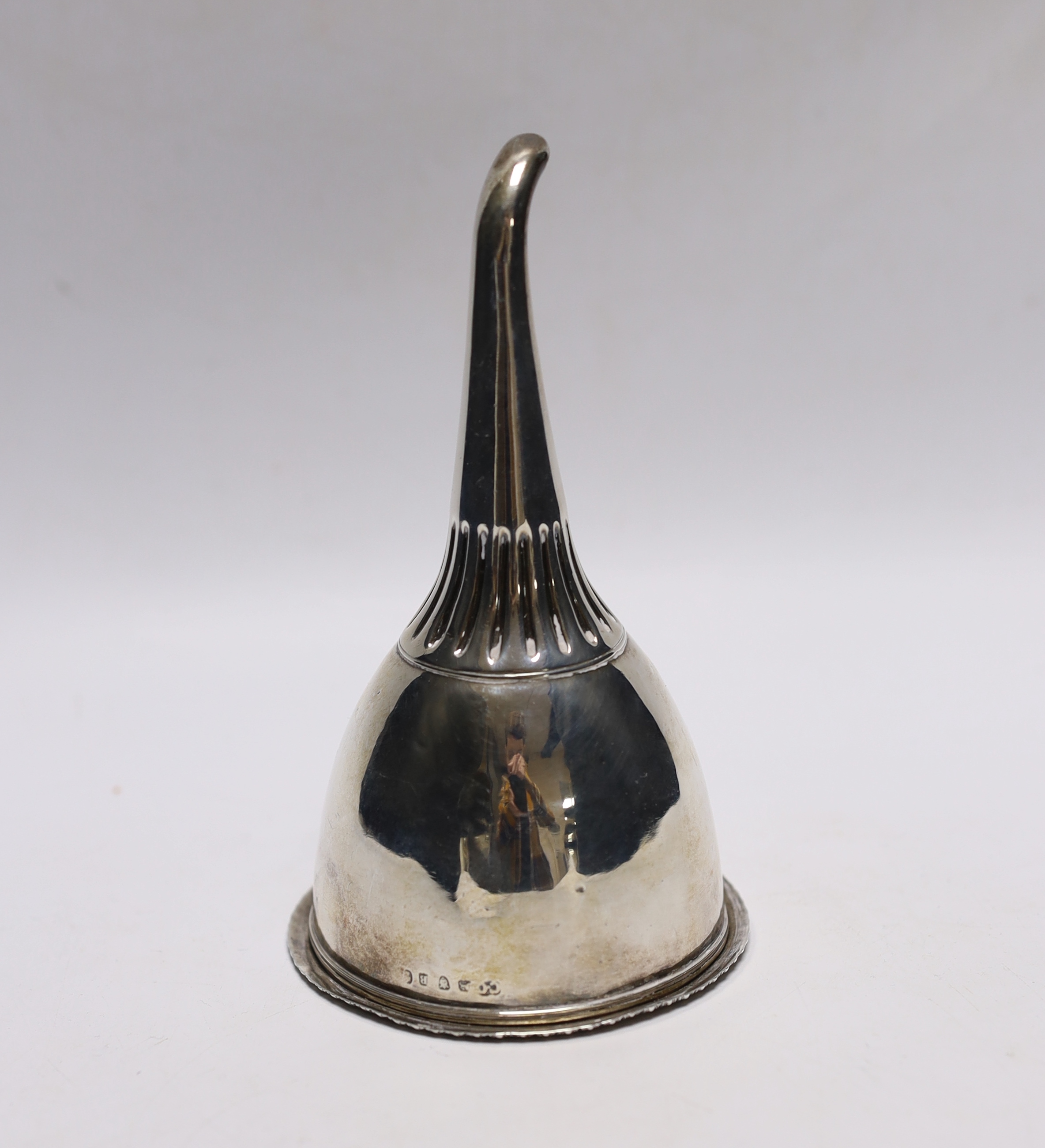 A George III silver wine funnel, no muslin ring, Charles Chesterman II?, London, 1797, 15.2cm. - Image 2 of 4