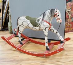 A rocking horse, with bow rocker, height 66cm