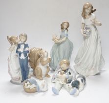 Six Lladro figure groups, Treasures of The Earth, Spring Enchantment, Sweet Dreams, Would You Be