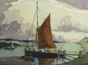 Eric Slater (British, 1896-1963), giclee print, limited edition 15/250, Morning calm, details and
