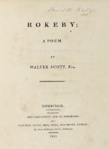 ° ° Scott, Sir Walter - Rokeby; a Poem. First Edition. half title, 2 advert. leaves; contemp. gilt