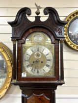 A George III inlaid mahogany longcase clock, marked Patrick Gordon, Edinburgh, height 224cm