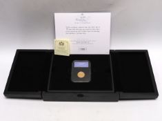 Gold coins, Isle of Man HRH Duke of Cambridge 40th Birthday sovereign, no. 170/175, issued by CPM