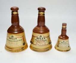 Nine boxed bottles of Bell's whisky (3 empty)