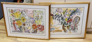 Edward Piper (1938-1990), pair of pencil signed colour lithographs, ‘In the Conservatory’ and ‘