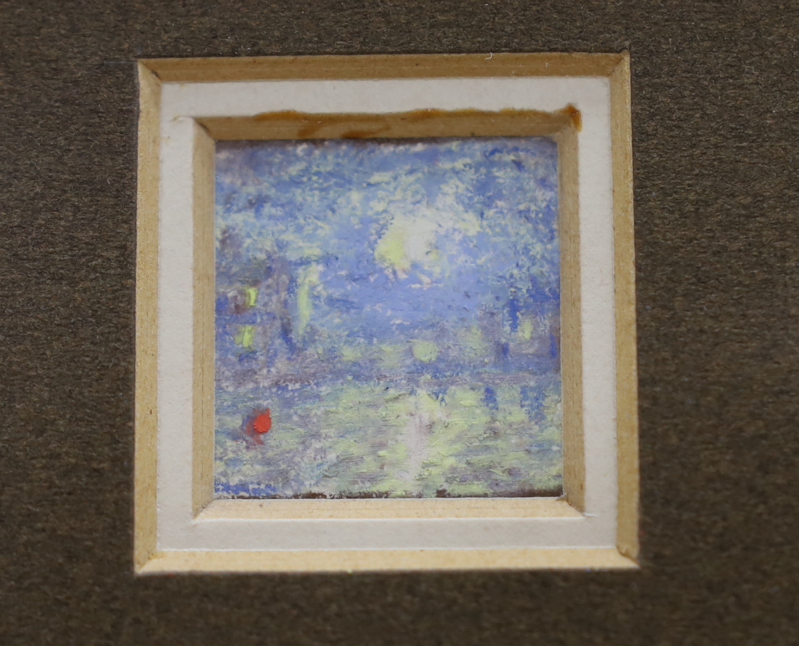 Peter Coombs (1929-2007) three pastels, ‘Thames Moon’, ‘Running late’ and one other, one signed, - Image 3 of 4