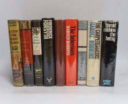 ° ° Robbins, Harold - 7 works, all 1st editions, all in d/j’s - Never Love a Stranger, signed ,