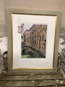 Andy Shattock (Modern British), limited edition print, Venice, signed in pencil 7/50, together