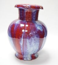 A Chinese sang de boeuf vase, 26cm high