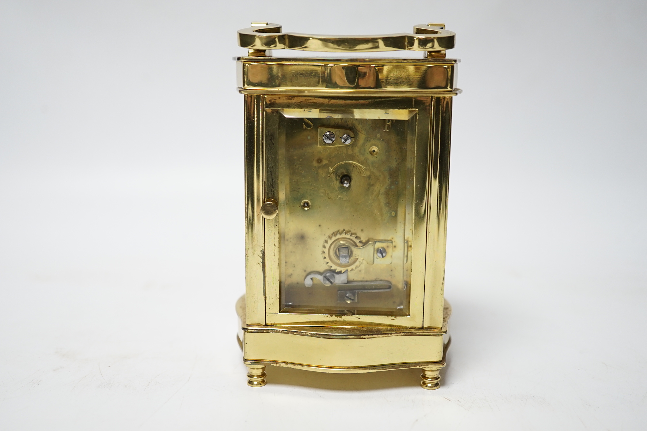 A cased carriage timepiece, P. Orr and Sons, Madras, timepiece 11.5 cm high - Image 3 of 5