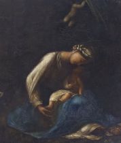 After Antonio Allegri da Correggio (Italian, 1489–1534), 19th century school oil on canvas,
